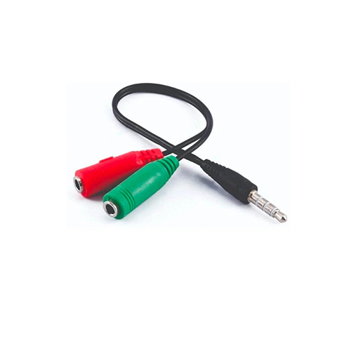 Adaptador Plug 3.5 mm (M) a 2 Jack 3.5 mm (H) NM-C92