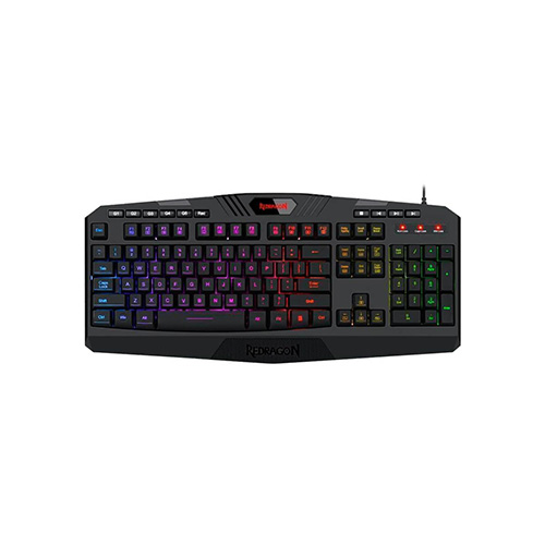 Teclado REDRAGON HARPE PRO BLACK TIPO USB WIRE RGB MEMBRANA LATINO (K503A-RGB) (6950376778963)