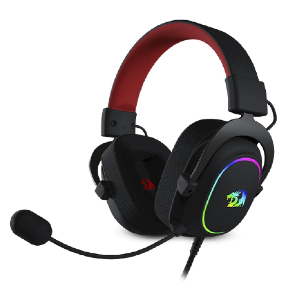 Auricular REDRAGON ZEUS X USB WIRE CONNECTION RGB BLACK (H510-RGB) (6950376705914)
