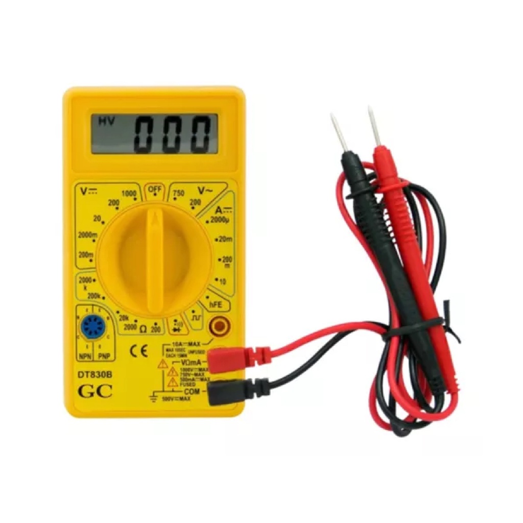 Tester digital con buzzer y cables Netmak (NM-830)