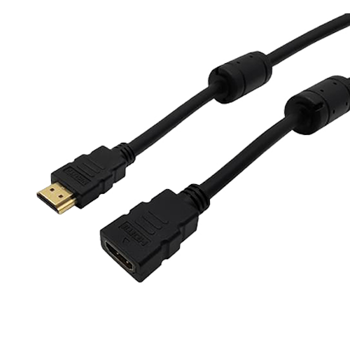 Nisuta Cable Hdmi Alargue De 1.5M Dorado V2.0 Con Filtros 2160P 4K (Nscahdmi2A)