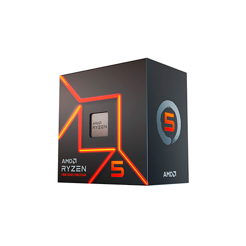 Procesadores  AMD RYZEN 5 7600 6C 3.8GHZ 5.1GHZ 38MB CACHE AM5 (100-100001015BOX)