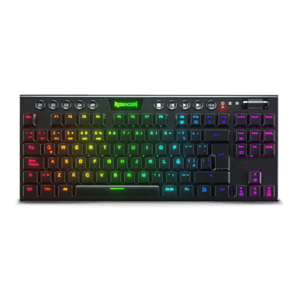 Teclado REDRAGON K622 HORUS TKL TIPO RGB MECANICO LATINO SWITCH RED BLACK (K622-RGB) (6950376710802)