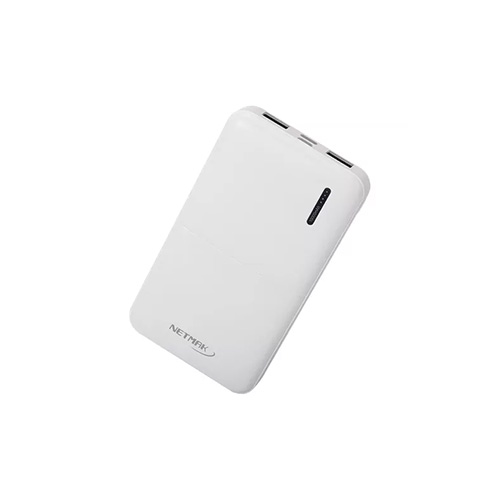 NETMAK CARGADOR PORTABLE 10000 MAH MICRO USB TIPO C (NM-PB4-W)