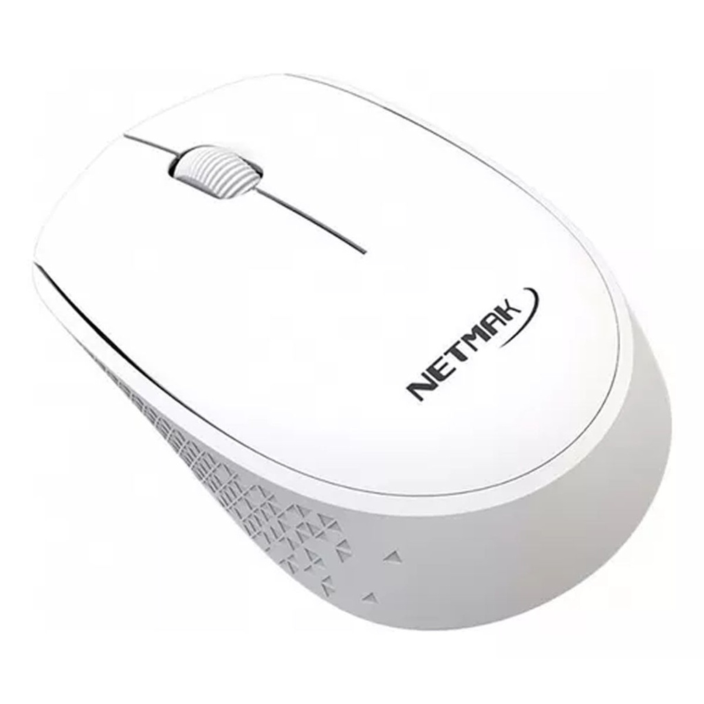 Mouses  NETMAK MOUSE INALAMBRICO BLANCO (NM-M680-W)