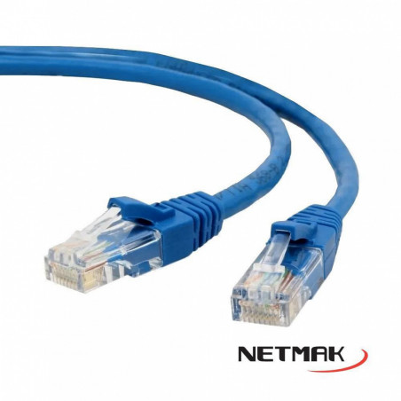 PATCHCORD NETMAK CABLE DE RED ARMADO C5E INT 3M (NM-C04 3)