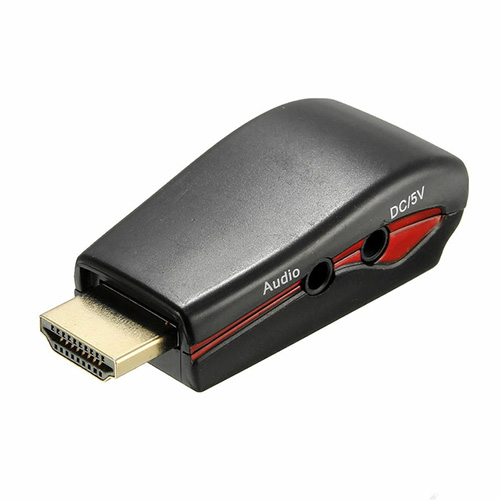 Adaptador HDMI (M) - VGA (H) AC / Jack 3.5 mm Int.Co 09-031DC