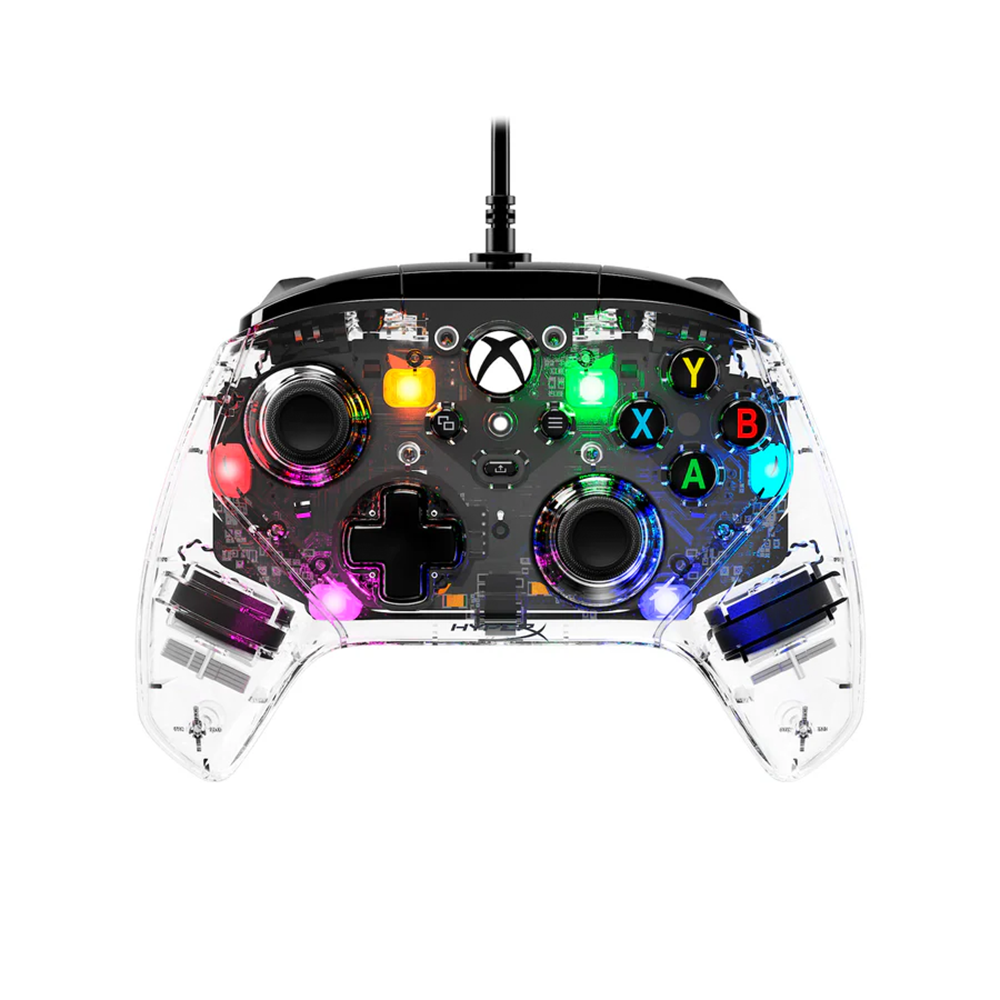 Joystick HYPERX CLUTCH GLADIATE RGB TRANSPARENTE XBOX-PC (7D6H2AA)