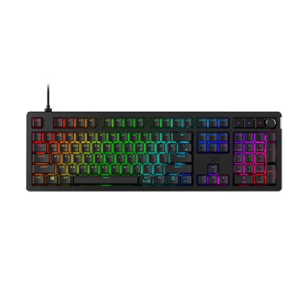 Teclado HYPERX ALLOY RISE TIPO RGB MECANICO SWICH RED LINEAR ESPANOL (7G7A3AA ABM)