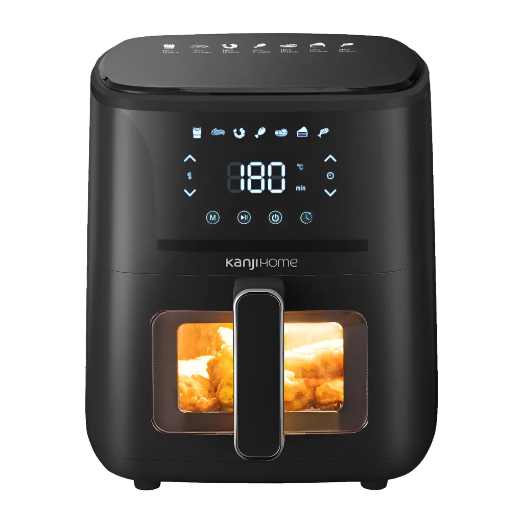 Freidora de aire Kanji KJHAF1502 6.5L negra