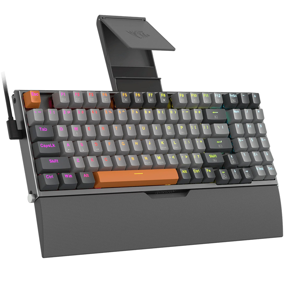Teclado REDRAGON K648GG OLAF TIPO USB WIRED RGB MECANICO INGLES SWITCH DUST-PROOF RED (K648GG-RGB)(6950376717337)