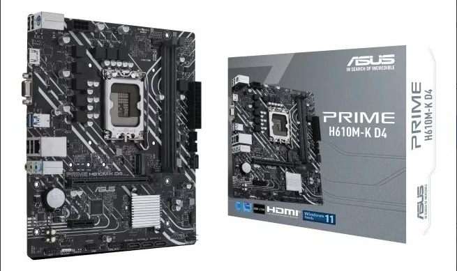 MOTHER ASUS PRIME H610M K DDR4 CSM 12TH (1700) (PRIME H610M-K D4-CSM)