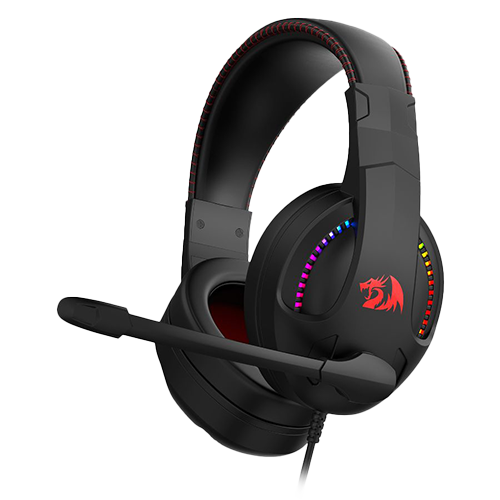Auricular REDRAGON CRONUS H211 RGB GAMING CONNECTION WIRE BLACK-RED (H211-RGB) (6950376718815)