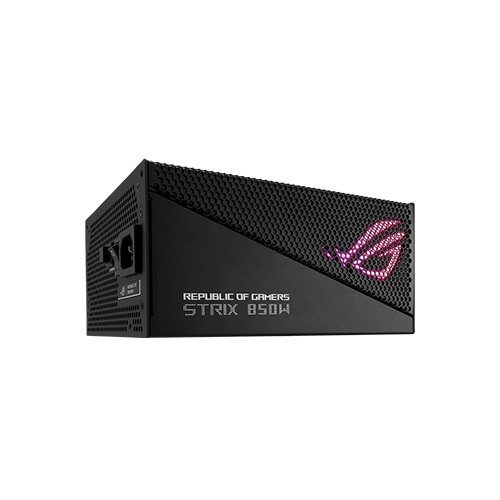FUENTE ASUS ROG STRIX AURA EDITION GAMING 850W BLACK POWER SUPPLY 80 PLUS GOLD SIN CABLE POWER (ROG-STRIX-850G-AURA-GAMING)