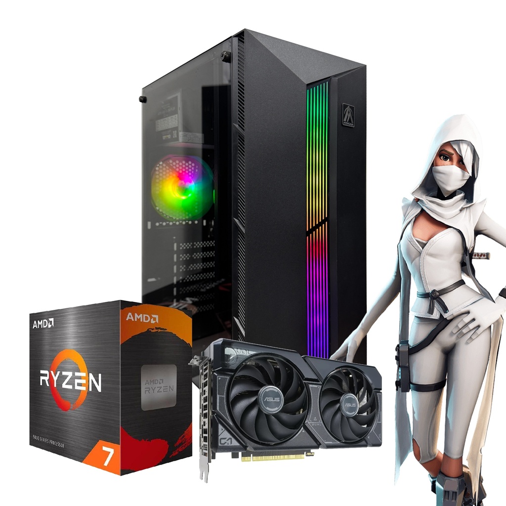Pc AMD 7 5700G 32GB 1TB WIFI RGB  500W 80+ RTX 4060