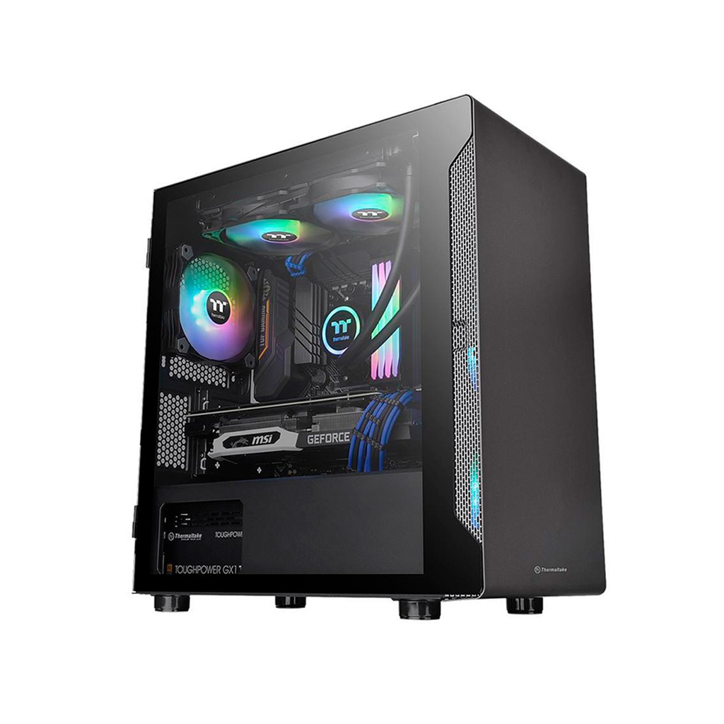 Gabinete THERMALTAKE S100 TG BLACK TEMPERED GLASS (CA-1Q9-00S1WN-00)