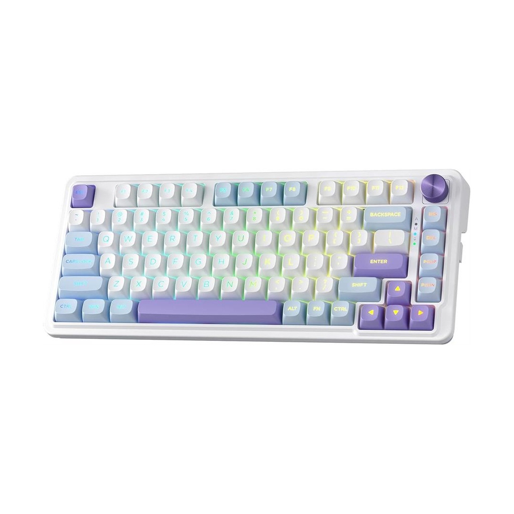 Teclado REDRAGON UCAL MAX USB, BLUETOOTH AND USB RECEIVER CONNECTION RGB MECANICO INGLES SWITCH MINT MAMBO (K673WBP-RGB-MAX) (6950376725103)