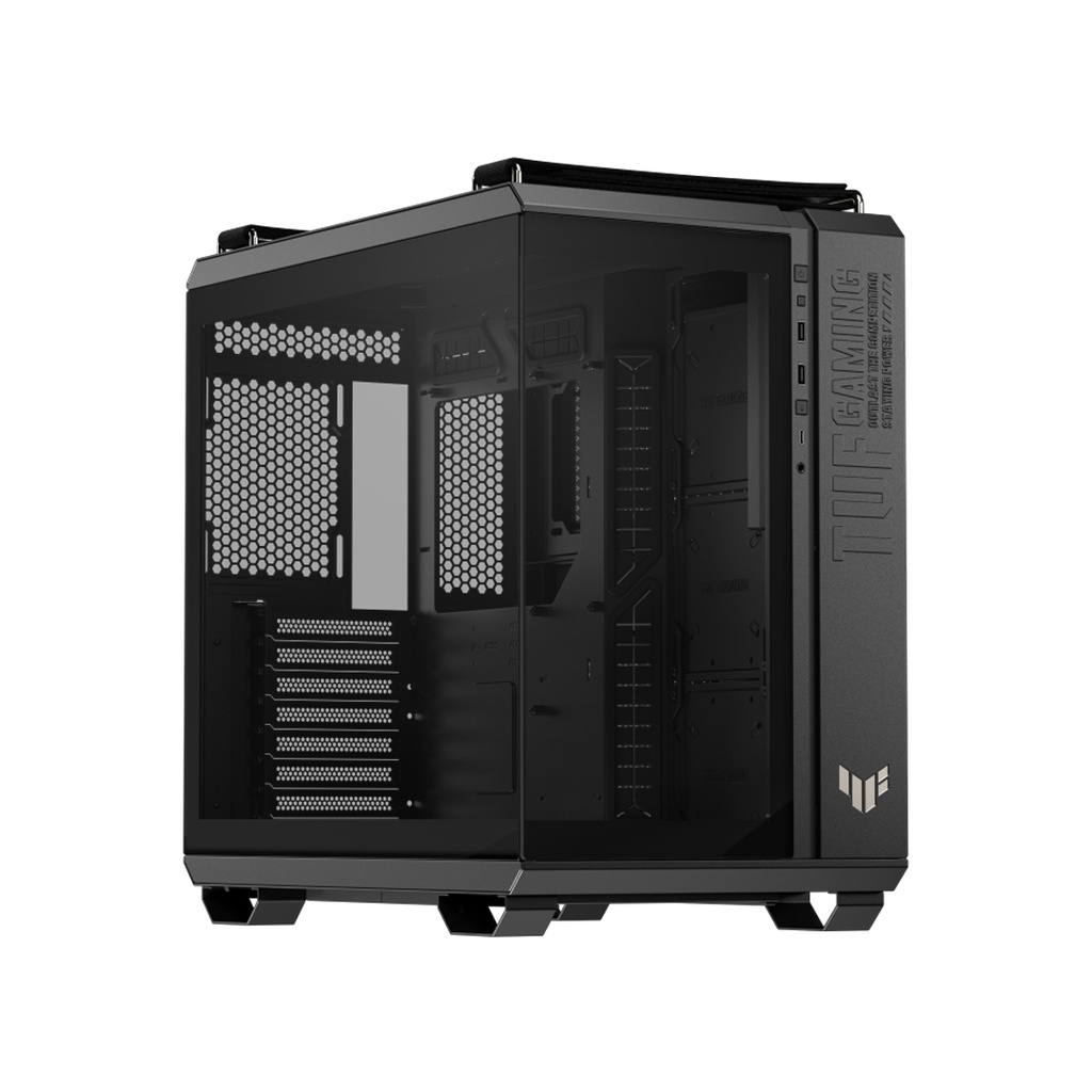 GABINETE ASUS TUF GAMING GT 502 HORIZON BLACK (Ancho x Alto x Profundidad  285 x 450 x 446 mm ) (GT502 FV/BLK/TG)