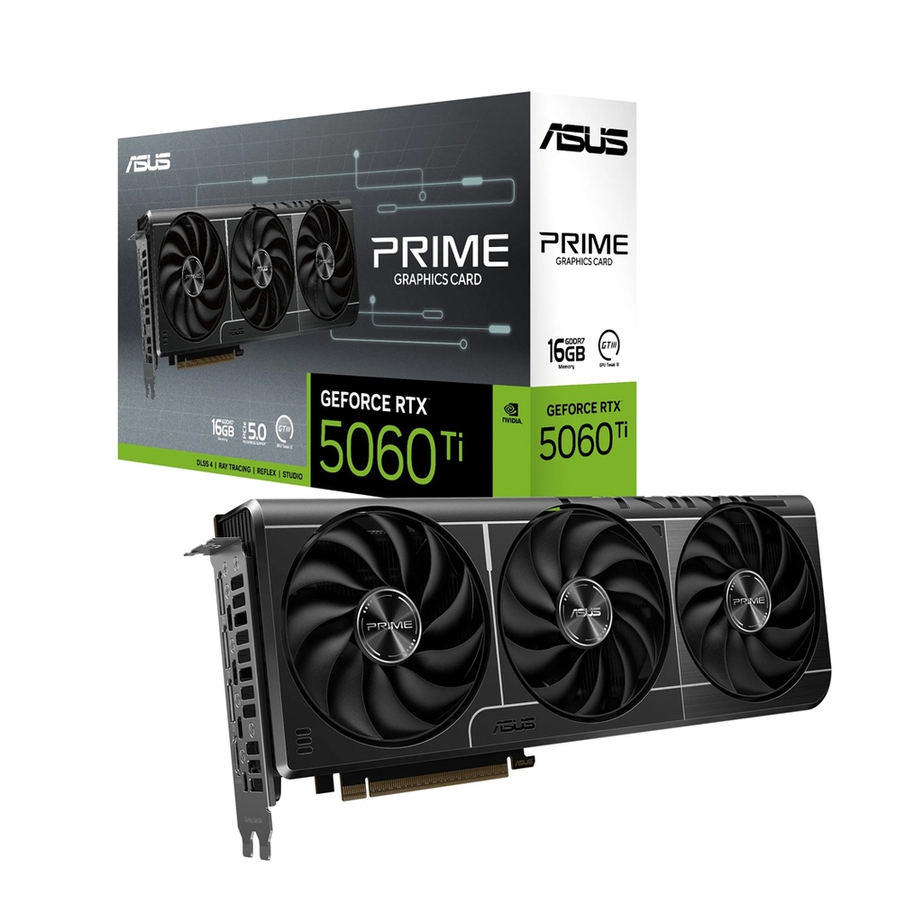 PLACA DE VIDEO ASUS NVIDIA GFORCE PRIME RTX 5060TI 16GB GDDR7 (PRIME-RTX5060TI-16G)