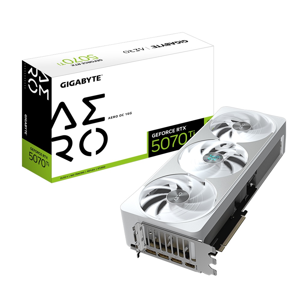 PLACA DE VIDEO GIGABYTE NVIDIA GFORCE AERO RTX 5070 TI 16GB GDDR7 OC EDITION (GV-N507TAERO OC-16GD)