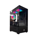 GABINETE ACONCAWA NEBULA X 5 COOLER FAN ARGB MICRO ATX SIN FUENTE (ACW-MY01)