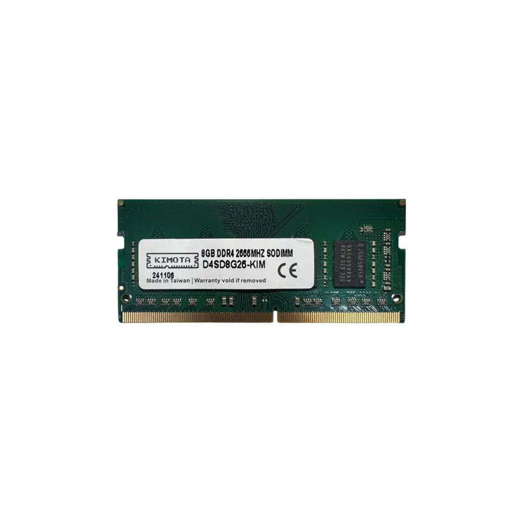 MEMORIA DDR4 8192MB 8GB 2666MHZ SO-DIMM KIMOTA BLISTER