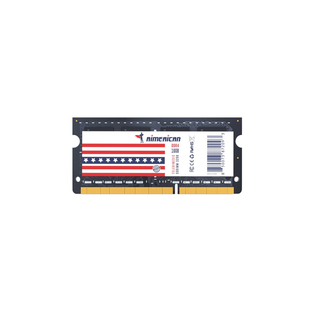 Memorias SO-DIMM DDR4 8192MB 8GB 3200MHZ AIMERICAN TELEKINESIS BLISTER (AIS8GD432)