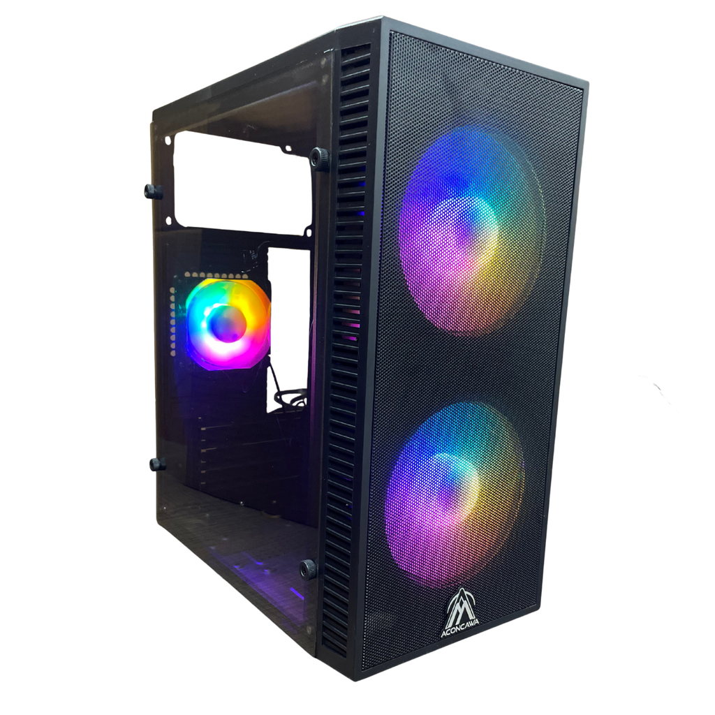 Gabinete Aconcawa voltix v3 M-atx 3 coolers RGB (GB-KIT007SF)