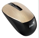 Mouses  GENIUS NX-7015 BLACK/GOLD WIRELESS (NX-7015 GOLD)