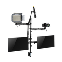 Intelaid Soporte Escritorio Setup 2Monitorescamara-Microfono-Luz (T-Sdm)