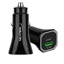 Netmak Cargador P/Auto Qc 3.0 + Pd (Nm-Ucc7)
