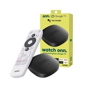 ONN GOOGLE TV BOX 4K NEGRO HDMI CON CONTROL REMOTO SIN FUENTE