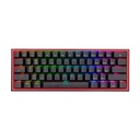 Teclado REDRAGON K616 FIZZ PRO BLACK TIPO WIRELESS Y USB RGB SWICH DUST-PROOF RED MECANICO LATINO (K616-RGB) (6950376714367)
