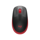 Mouses LOGITECH M190 WIRELESS NEGRO/ROJO (910-005904)