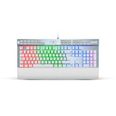 Teclado REDRAGON YAMA WHITE RGB MECANICO SWITCH VIOLET LATINO (K550W-RGB-1) (6950376751447)