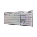 Teclado REDRAGON K618 HORUS WHITE TIPO RGB WIRELESS-USB SWICH RED MECANICO LATINO (K618W-RGB) (6950376713087)