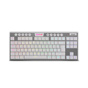 Teclado REDRAGON K621 HORUS TKL WHITE TIPO RGB WIRELESS-USB SWICH RED MECANICO LATINO (K621W-RGB) (6950376713056)