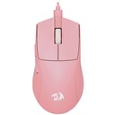 Mouses  REDRAGON M724P KING 12400 DPI 5 BOTONES ROSA (M724P)-(6950376722003)