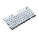 Teclado REDRAGON K632W HORUS MINI WHITE TIPO WIRED USB WIRELESS RGB MECANICO INGLES SWITCH DUST-PROOF BROWN (K632W-RGB-PRO) (6950376717542)