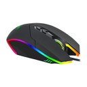 Mouses T DAGGEER LIEUTENANT RGB CONNECTIVITY WIRE 12000 DPI 7 BOTONES NEGRO (T-TGM301RGB)-(6950376710208)