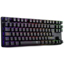 Teclado T DAGGER BORA BLACK TIPO RGB MECANICO SWITCH DUST-PROOF RED LATINO (T-TGK313-RD) (6950376708472)