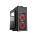 GABINETE MAGNUMTECH NEGRO FAN FRGB 120MM X2 VENTA LATERAL TRANSPARENTE SIN FUENTE SIN KIT (MT-435R)