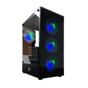 GABINETE ACONCAWA NOXEN F-800W 4 COOLER FAN ARGB MICRO ATX Y ATX (ACW-505)